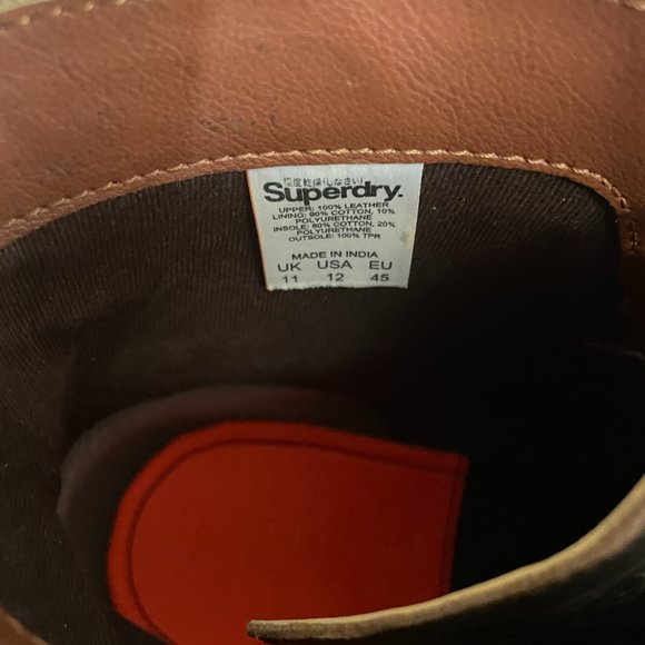 Superdry Brad Brogue Stamford Boots Sz 12 - Picture 7 of 7